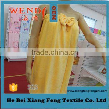 Coral Fleece wrap bright colored terry bath towel skirt with wendy brand