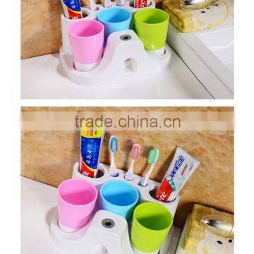 N167 Factory Price Automatic Toothpaste Dispenser & Toothbrush Holder,accept Sample
