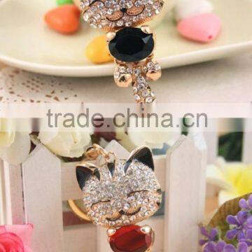 Crystal Handmade Bear Keychains Keyring Fashion Bag Charm Key Chains Holder Souvenir Key Chain Women Handbag Jewelry K0123 photo-2