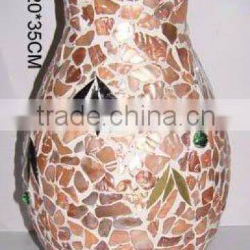 mosaic glass flower vase TPK-02B