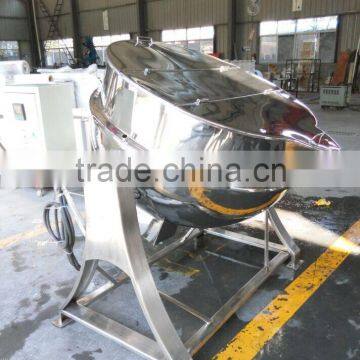 Gas heating/ steam heating stainless steel gas heating jacketed kettle