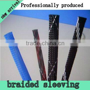 Noise reduction PET braided expandable sleeve for fibre protection