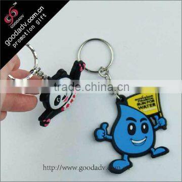 Newest creative eco-friendly soft pvc mobile keychains