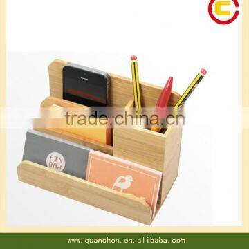 bamboo pen holder and charging station