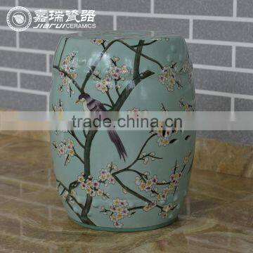 Hand Painted ceramic Chinese Drum Stool For Garden