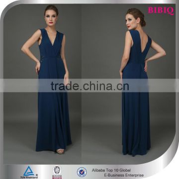 clothing manufacturers overseas bare breast party dress blue red deep v evening dress beaded kaftan high waisted wedding dresses