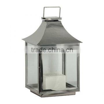 Stainless Steel Lantern, Candle Lantern, Silver Lantern