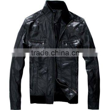 LR13002 Genuine Sheep Leather Jacket for Men