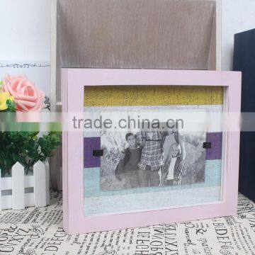 W50107 Home decoration distress MDF and wood material photo frames