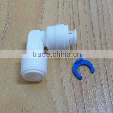 1/4" quick connect fitting pore and 1/4" male thread RO fitting