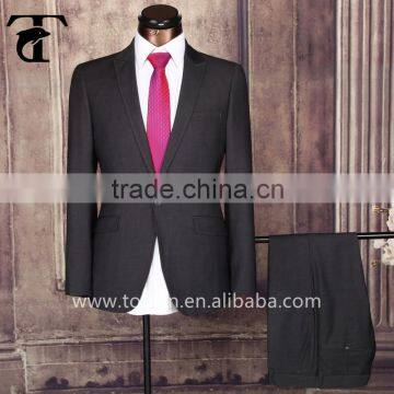 2016 new style slim single-breasted businessman suit with narrow point lapel