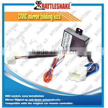 Easy installation auto power mirror folding kit