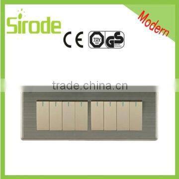 High quality brass and PC / ABS plate 8G double way membrane switch