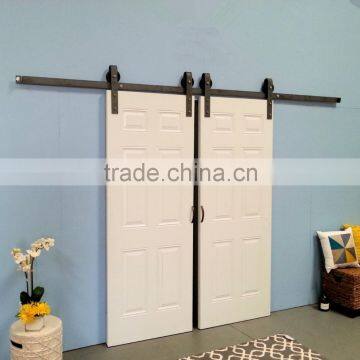 Off white insterior HDF barn doors double/single door slab hanging on track