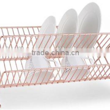 China LBY simple pattern 2 tiers dismountable dish rack