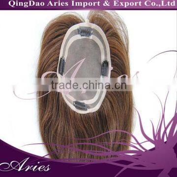 Top quality human hair toupee for women,real hair toupee