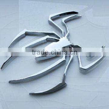 Silver Gold 3D Spider Chrome Car Emblem, Chrome Spider Car Logo, Car Sticker photo-2