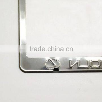 Custom High Quality Stainless Steel Car License Plate Frame American Metal License Plate Holder photo-5