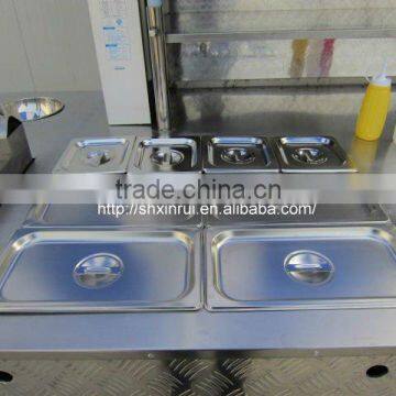 2014 Hot Selling Hot Dog Food Vehicle Cart with Steamer Pans XR-HD200 A