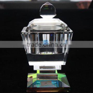 2014 New Products Crystal Sugar Bowl With Lid Table Decoration photo-2
