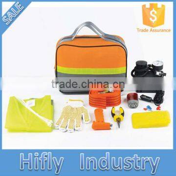 HF-4003 Hot Sale 19PCS Car Emergency Kit Outdoor Emergency Survival Tool Car Repair Safety Tools Kits (CE certificates)