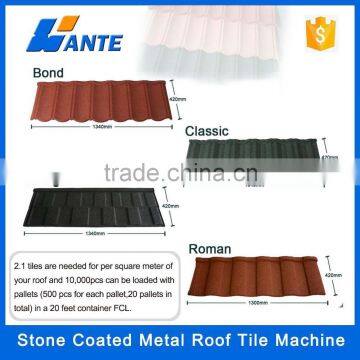 High Quality Aluminum Zinc Plate Colorful Stone Coated Metal Roof Tile Machine, Long Span Color Coated Corrugated Roofing Sheet photo-4
