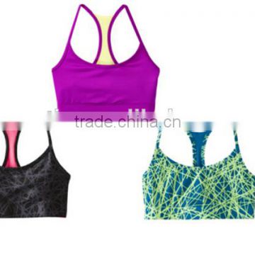 2014 new custom fashionable sports bra top for ladies