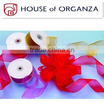 2014 Wholesale 100% Polyester Packing Organza Ribbon