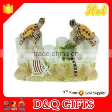 Souvenir 2015 resin turtle standing on the tree stump figurine                        
                                                Quality Choice