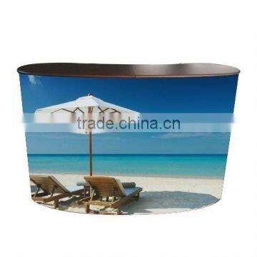 aluminium pop up table with PVC print