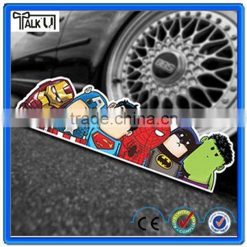 Hot sell crook meck window sticker/novelty design cartoon transparent sticker/wholesale cheap window glass sticker