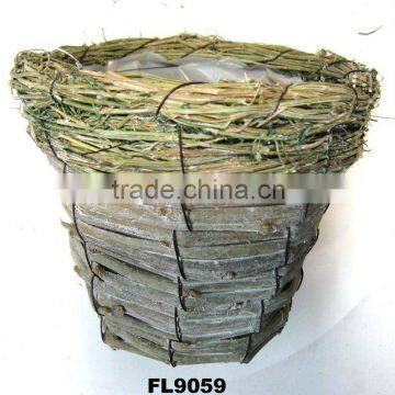 Rattan Garden Plant Pot