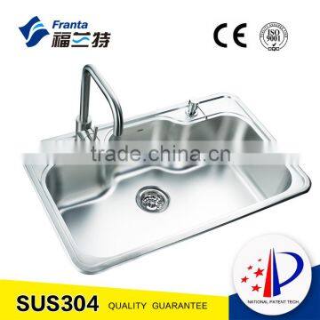 Model 18181 stainless steel deep utility cabinet big bowl sink