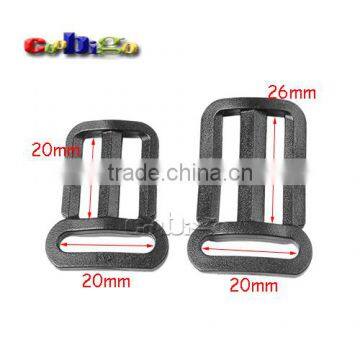 Plastic Multi-function Tri-Glide Slider Adjust Buckle Hardware for Outdoor Backpack Bags Apparel Webbing #FLC451-B1/B2