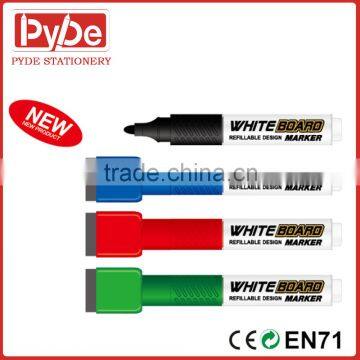 customized refilable l ink whiteboard marker with brush and magnet