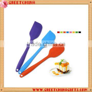 Custom LOGO Cook Tool Unibody Kitchen Mixing Brush Color Silicone Spatulas