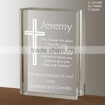 crystal Bible model for wedding and business gift