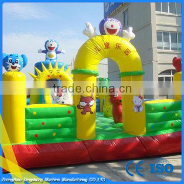 The Inflatable bouncy castle with water slide is very popular with kids