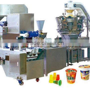 cup packaging machine for Noodle, Pasta, Dried Fruit, Snack, Candies, Chocolate, Powder, Food, Yogurt, Ice-Cream,Jelly,Vegetable