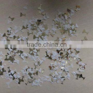 1.0X1.2cm 1.5x1.8cm Metallic PVC Red Wine Cup Wedding Confetti for Party Decoration photo-2