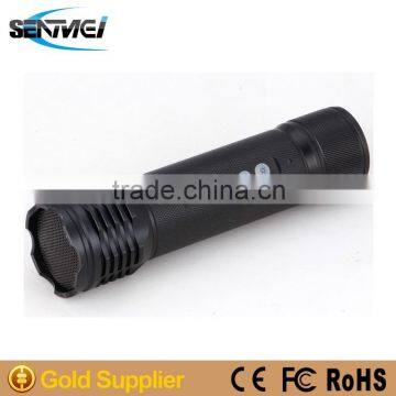 Rechargerable outdoor wireless sport bluetooth speaker with flashlight