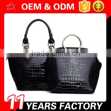 Luxury brand pu ladies handbag for sale