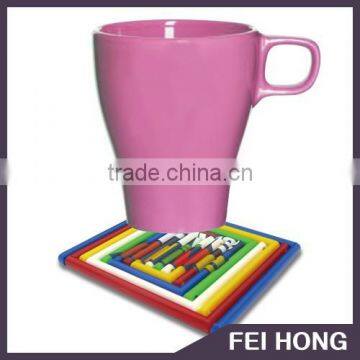 High Quality nylon coaster with UV printing LOGO or laser