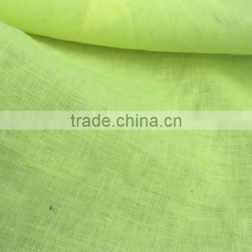 China supply high quality 100% linen fabric 14*14/50*54 linen fabric