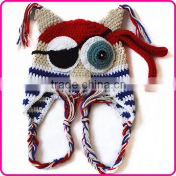 cute animal owl winter handmade crochet baby beanie hat