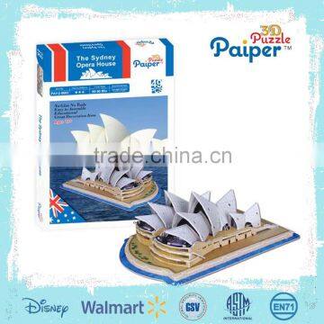 Famous architecture model sydney opera house paper puzzle