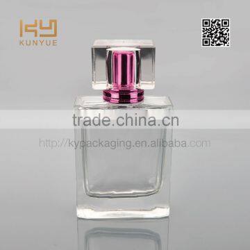 nice transparent pure glass perfume bottle