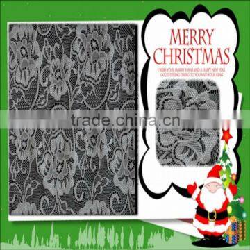 Cotton silver lace fabric in many different patterns