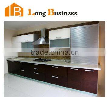 LB-JL1099 Wood grain wood veneer kitchen design modern type