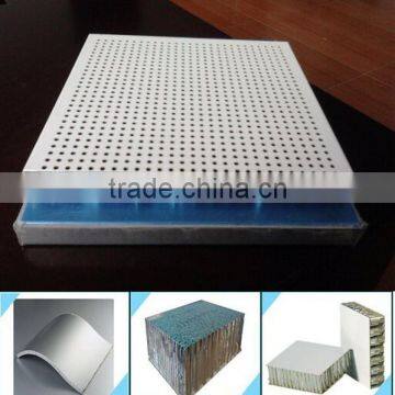 fire proof coffee color aluminum honeycomb composite/plastic panels acp